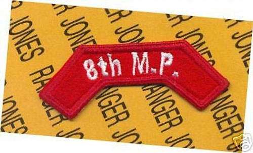 8th Army - Korea "8th M.P." tab Patch