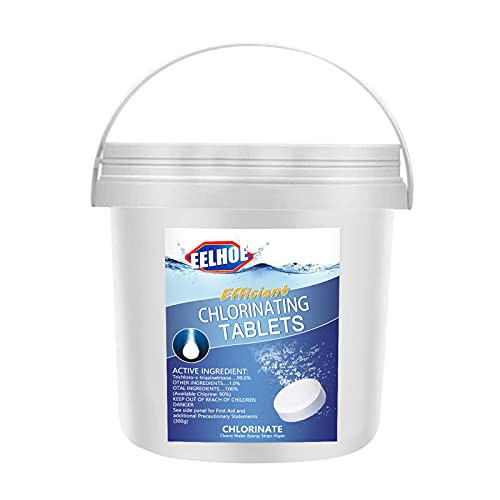 JWJW Chlorine Pool Tablets- Chlorinating Tablets Swimming Pool- 300Pcs Chlorine Swimming Pool Tablet Tablets Chlorine -A-300pc-