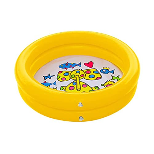 GZMMYI Inflatable Swimming Pool for Kids Portable Inflatable Children Pump Pool Summer Swim Center for Garden -Yellow-