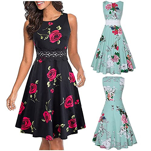 Lovely Nursling Cocktail Dress for Women- Womens Sleeveless Elegant A-Line Party Dress Wedding Guest Flowy Comfy Dresses Lovely Nursling Cocktail Dress for Women- Womens Sleeveless Elegant A-Line Party Dress Wedding Guest Flowy Comfy Dresses