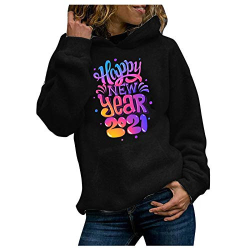 SALIFUN Hoodies for Womens 2021 Graphic Long Sleeves Pullover Sweatshirts Hooded Crewneck Loose Casual Sweater Shirts