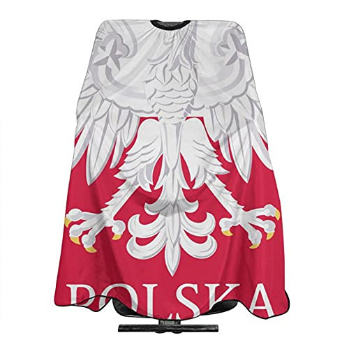 Gibybyby Barber Cape-Personalize Polish Flag Printing Haircut Cape Hair Cutting Capes For Adults Professional Salon Barber Accessories Gibybyby Barber Cape-Personalize Polish Flag Printing Haircut Cape Hair Cutting Capes For Adults Professional Salon Barber Accessories