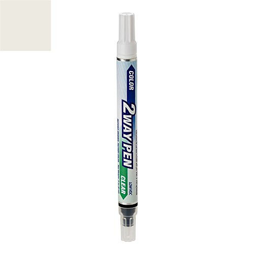 ExpressPaint 2WayPen - Automotive Touch-up Paint for Nissan 350Z - Chrome Silver Metallic Clearcoat KY0 - Color  Plus  Clearcoat Only