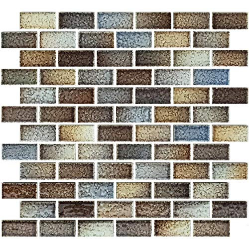 Tahoe Mosaic Ceramic Porcelain Tile Swimming Pool Spa Bathroom Shower Wall 1 x 2 -Sample-