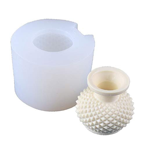 Silicone Mold- 3D Flower Vase Resin Epoxy Mold for DIY Cake Chocolate Fondant Aromatherapy Plaster Molds Home Table Decoration