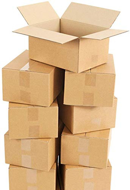 50 Pack 5 x 3.5 x 3 Inch Corrugated Cardboard Box Mailer Small Corrugated Shipping Boxes Moving Kraft Shipping Boxes Recyclable Cube Mailing Box for Shipping Fragile Items- Gift Wrap