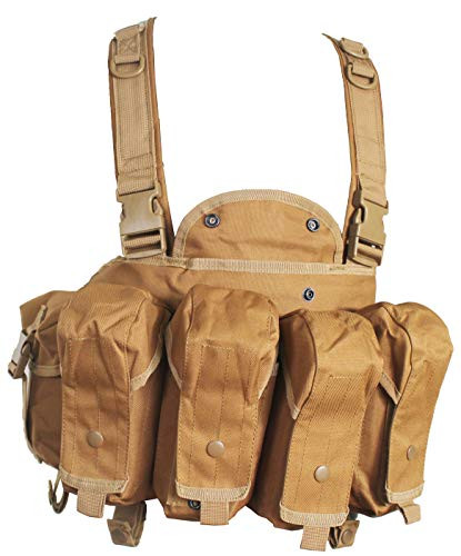 Yoghourds Tactical Vest for Men?Breathable Airsoft Vest?Adjustable Lightweight Outdoor Paintball Vest for Travelers- Hiking- River Guide Adventures and Hunting-Desert yellow-