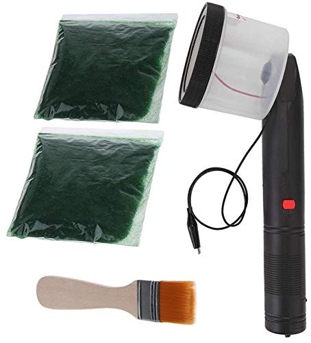 Static Grass Flocking Applicator?Mini Electrostatic Flocking Machine?Portable ABS Flocking Machine for DIY Scenic Mini Terrain Builds Modelling Sand Table Train Wargames Model Railroad Diorama Scale