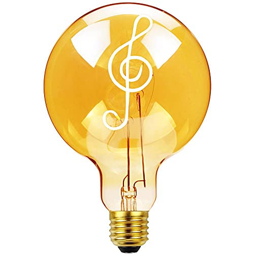 TIANFAN Led Bulb G40 Vintage Music 4W Dimmable 110/130 Medium Base E26 Table Lamp Bulb Edison Bulb