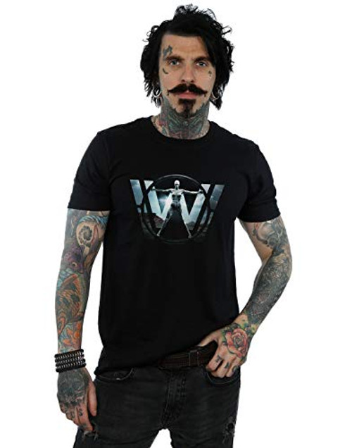 ABSOLUTECULT Westworld Men's Main Logo T-Shirt Black Small ABSOLUTECULT Westworld Men's Main Logo T-Shirt Black Small