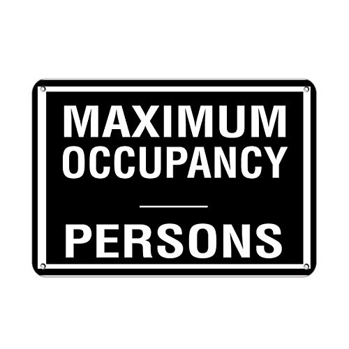 Maximum Occupancy Persons Activity Sign Pool Signs Aluminum Metal Sign 10 in x 14 in