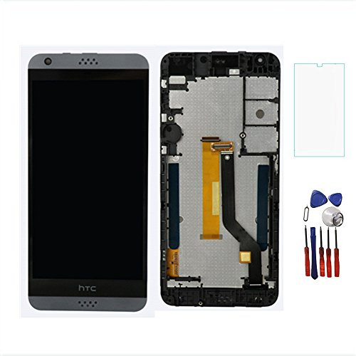New LCD Display Touch Digitizer Screen Replacement Assembly with Frame for HTC Desire 530 530g Black
