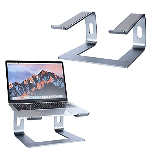 Tokanoso Laptop Stand for Desk Detachable Laptop Riser Elevator Aluminum Ergonomic Computer Notebook Stand Compatible with MacBook Air Pro-Dell XPS-HP-Lenovo More 10-17" Laptops -A-Space Gray-