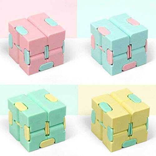 BBrand 4 Pcs Infinity Cube Fidget Toy- Stress and Anxiety Relief Toy for Kids Adults Office- Cute Mini Unique Gadget Game for Anxiety Relief and Kill Time BBrand 4 Pcs Infinity Cube Fidget Toy- Stress and Anxiety Relief Toy for Kids Adults Office- Cute Mini Unique Gadget Game for Anxiety Relief and Kill Time