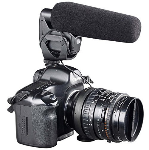 ATNY ATM-929 Shotgun Camera Video Microphone Super-Cardioid Directional Condenser Photography Interview Lightweight Video Microphone for Nikon/Canon Camera/DV Camcorder