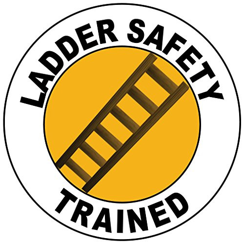 Ladder Safety Trained Hard Hat Labels Helmet Vinyl Stickers Decals Reflective