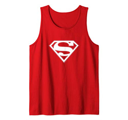 Superman Red  and  White Shield Tank Top