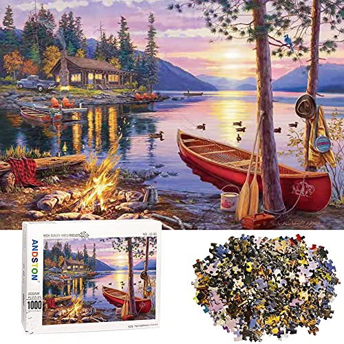 Jigsaw Puzzles 1000 Pieces for Adults- DEELIFE 1000 Piece Puzzle for Adults -Quiet Lake- Large Jigsaw Puzzle Kids Educational Game Toys Gift for Home Travel