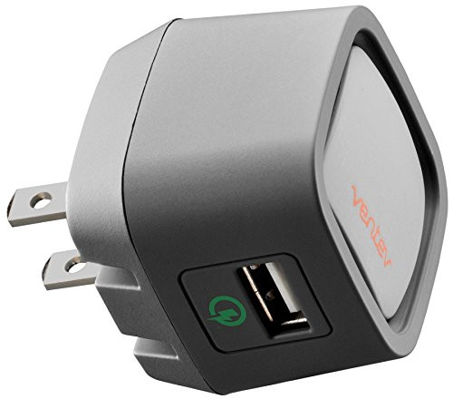 Ventev Wallport r2240, 1 Port Wall Charger for Universal Compatible Devices - Retail Packaging - Gray