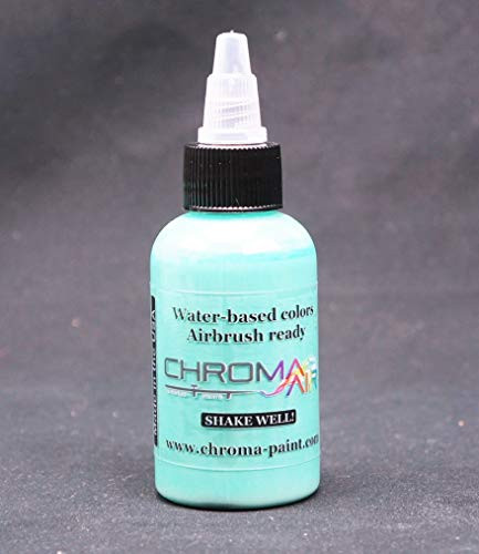 Water-Based Acrylic-Urethane Colors for Airbrush ChromaAir Paints: Maybe Mint -16oz-