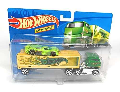 Hot Wheels Rig Dog Semi Truck with Car