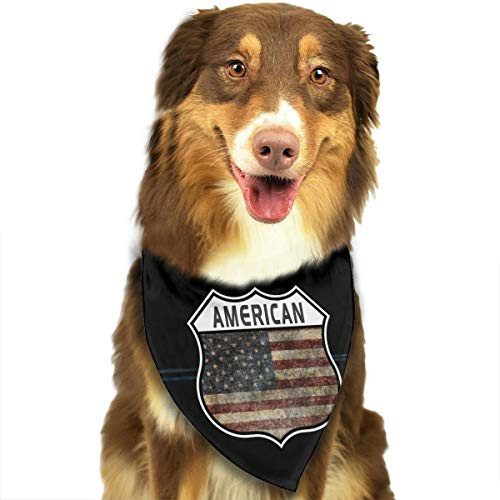 HJKH PJKL American Flag Highway Shield Pet Dog Puppy Cat Balaclava Triangle Bibs Scarf Bandana Collar Neckerchief Mchoice - Any Pets HJKH PJKL American Flag Highway Shield Pet Dog Puppy Cat Balaclava Triangle Bibs Scarf Bandana Collar Neckerchief Mchoice - Any Pets