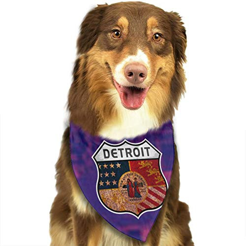 HJKH PJKL Flag of Detroit Highway Shield Pet Dog Puppy Cat Balaclava Triangle Bibs Scarf Bandana Collar Neckerchief Mchoice - Any Pets HJKH PJKL Flag of Detroit Highway Shield Pet Dog Puppy Cat Balaclava Triangle Bibs Scarf Bandana Collar Neckerchief Mchoice - Any Pets