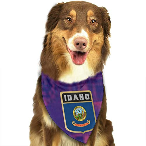 HJKH PJKL Flag of Idaho Shield Pet Dog Puppy Cat Balaclava Triangle Bibs Scarf Bandana Collar Neckerchief Mchoice - Any Pets HJKH PJKL Flag of Idaho Shield Pet Dog Puppy Cat Balaclava Triangle Bibs Scarf Bandana Collar Neckerchief Mchoice - Any Pets
