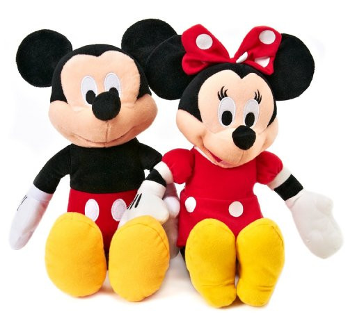 Disney Mickey and Minnie Plush Dolls (15")