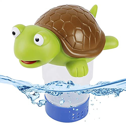 Haoo Pool Chlorine Floater- Floating Chlorine Dispenser for Pools- Floating Pool Chlorinator Dispenser for Chemical Tablets Fits 3 inch Tabs- Chlorine Tablet Floater