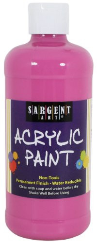Sargent Art 24-2437 16-Ounce Acrylic Paint- Rose Magenta