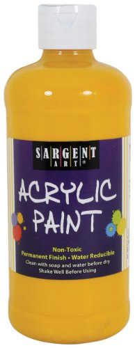 Sargent Art 24-2422 16-Ounce Acrylic Paint- Deep Yellow