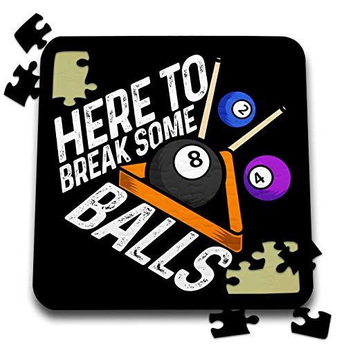 3dRose Here to Break Some Balls with Pool Billiard Snooker - Puzzles -pzl-333588-2-