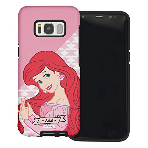 WiLLBee Compatible with Galaxy S8 Case -5.8inch- Princess Layered Hybrid -TPU  Plus  PC- Bumper Cover - Check Ariel
