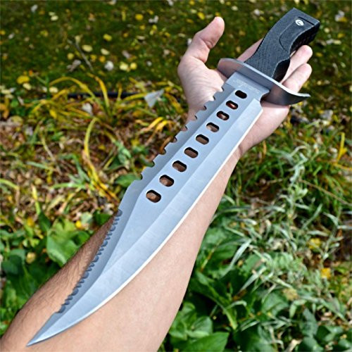 Snake Eye Tactical 16" Full Tang Survival Rambo Fixed Blade Hunting Knife Machete Bowie w/Survival Kit and Nylon Sheath -32- Snake Eye Tactical 16" Full Tang Survival Rambo Fixed Blade Hunting Knife Machete Bowie w/Survival Kit and Nylon Sheath -32-