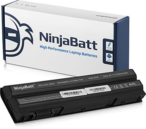 NinjaBatt Laptop Battery T54FJ for Dell Latitude E6430 E6420 E6520 E6530 E5430 E5520 E5420 E5530 15R 5520 17R 5720 8858X M5Y0X NHXVW T54F3 312-1324 Vostro 3460  High Performance [6 Cells/4400mAh]