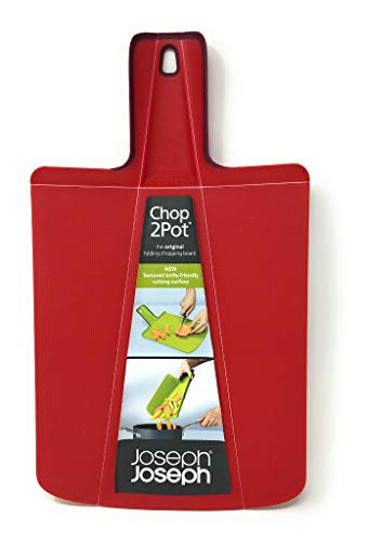Joseph Joseph Chop 2 Pot Plus Folding Chopping Board- Red
