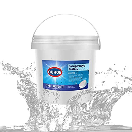 Chlorine Pool Tablets- 300Pcs Chlorinating Tablets Swimming Pool- Chlorine Swimming Pool Tablet Tablets Chlorine -300pcs-A-