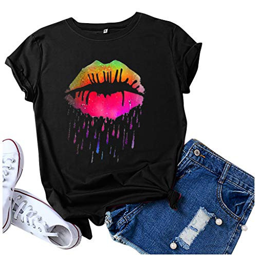 Aukbays T-Shirts for Women Women's Casual Long Sleeve Tunic Tops Fall Tshirt Blouses Women's Classic Long Sleeve Roll Tab Button Down Shirt