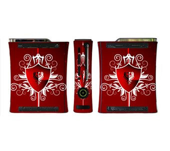 Red Shield Skin for Xbox 360 Console