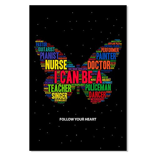 FLYAB Inspirational Classroom Posters-Motivation Posters Career Options Positive Posters for Middle School Elementary Classroom Bulletin Board Decorations Classroom Poster Teacher Supplies