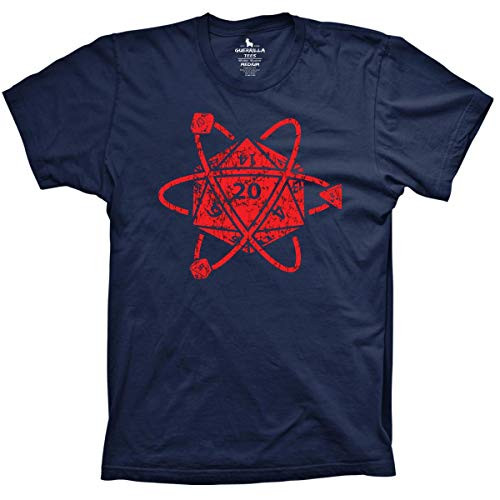 Guerrilla Tees D20 Atom Shirt Funny Tshirts dice Game Shirt Board Games- Navy- 2X-Large Guerrilla Tees D20 Atom Shirt Funny Tshirts dice Game Shirt Board Games- Navy- 2X-Large