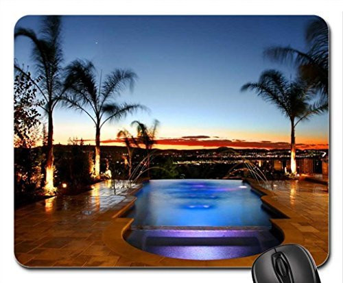 Geevo Great Pool with a View Mouse Pad- Mousepad -Skyscrapers Mouse Pad-