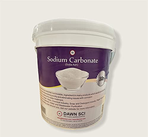 Sodium Carbonate- Dense Soda Ash Na2CO3 pH Adjust Spa Pool Cleaning Dishwasher . 8 LB