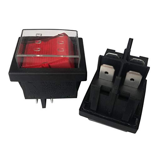 2pcs KEDU HY12 4Pins 10A 125/250V Waterproof Industrial Electric Rocker Push Button Switches for Electric Power Tools 6.3 Tab 2pcs KEDU HY12 4Pins 10A 125/250V Waterproof Industrial Electric Rocker Push Button Switches for Electric Power Tools 6.3 Tab