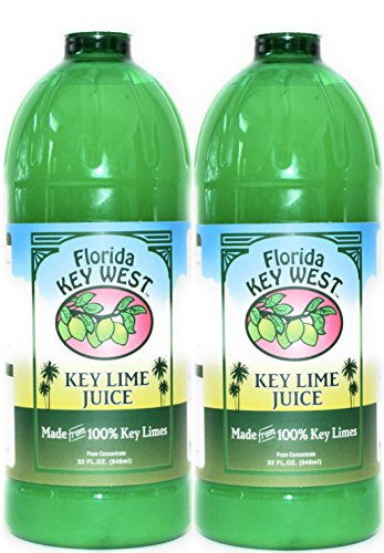 100 percent Authentic Key Lime Juice - 32oz -2 Pack-