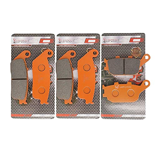Lefossi Front Rear Carbon Fiber Brake Pads Brakes for Kawasaki Ninja 650 EX 650 KLE 650 KLE650 Versys 2016 2017 2018 FA226F FA226F FA174R