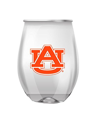 JAYMAC Auburn Stemless Shatterproof Heavy Duty Wine or Beverage Glass Set of 4