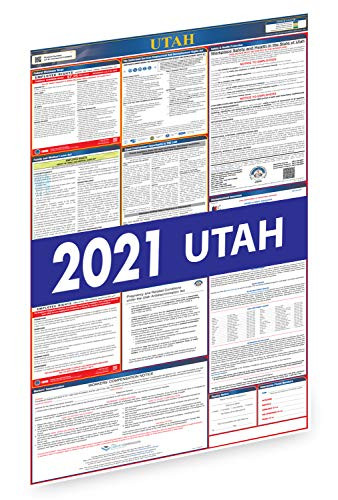 Utah 2021 Labor Law Poster - All in One State and Federal Labor Law Poster for Workplace Compliance