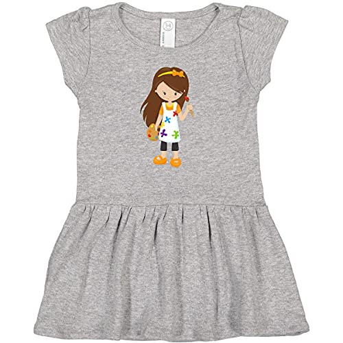 inktastic Painter- Paint Artist- Cute Girl- Infant Dress 24 Months Heather 39dca inktastic Painter- Paint Artist- Cute Girl- Infant Dress 24 Months Heather 39dca